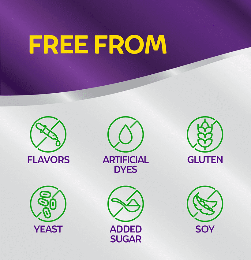 culturelle-ibs-complete-support-tile-4 free from flavors artificial dyes gluten yeast added sugar soy