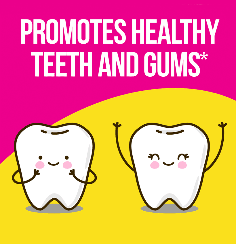 culturelle-kids-purely-probiotics-chewables-tile-4 promotes healthy teeth and gums