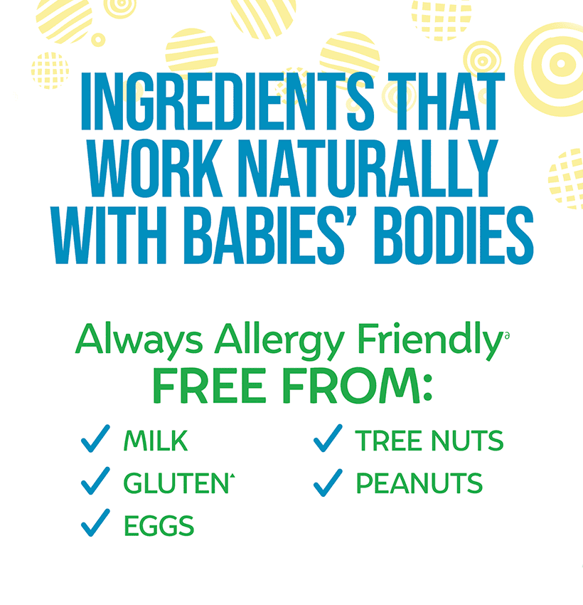 culturelle-baby-grow-thrive-drops-tile-4 ingredients that work naturally with babies bodies always allergy friendly free from milk, gluten, eggs, tree nuts, peanuts