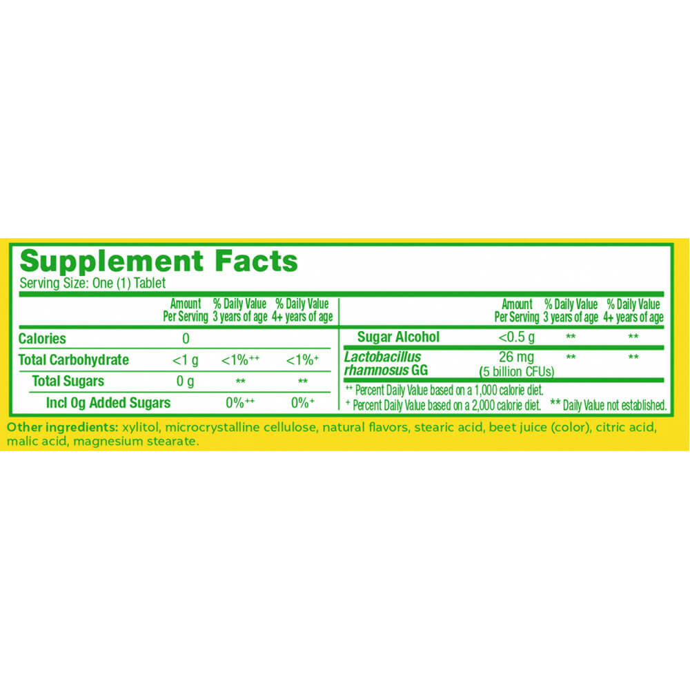 Culturelle_Kids_Chews_Supplement_Facts Kids chewables supplement facts