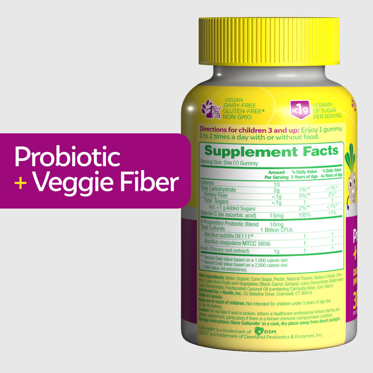 culturelle-probiotic-gummy-family-bundle-e Culturelle probiotic and veggie fiber supplement facts