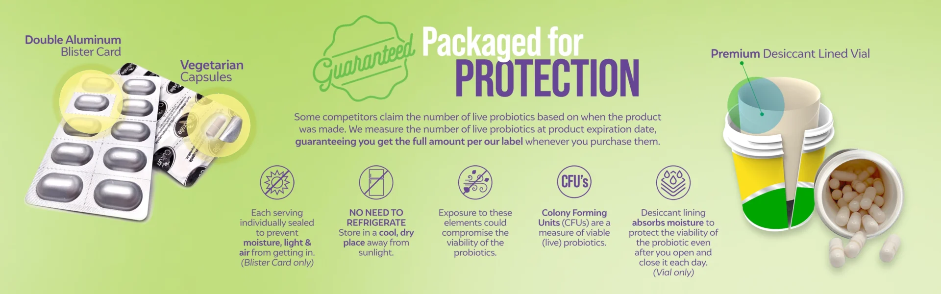Package information on blister packs and vials