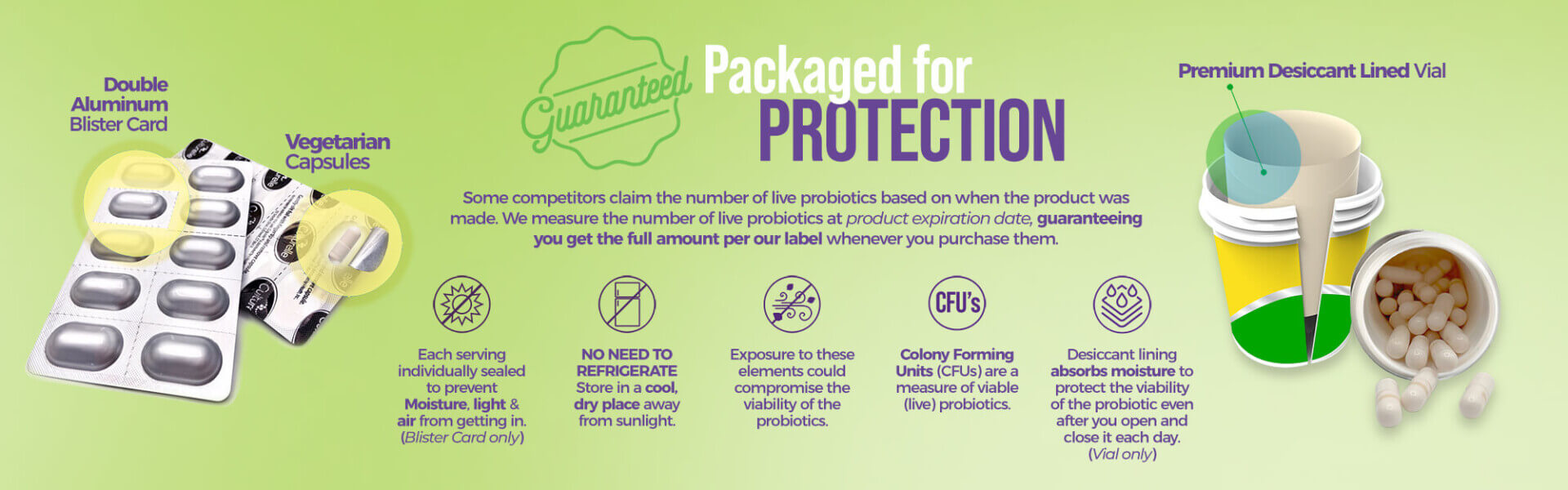 Package information on blister packs and vials